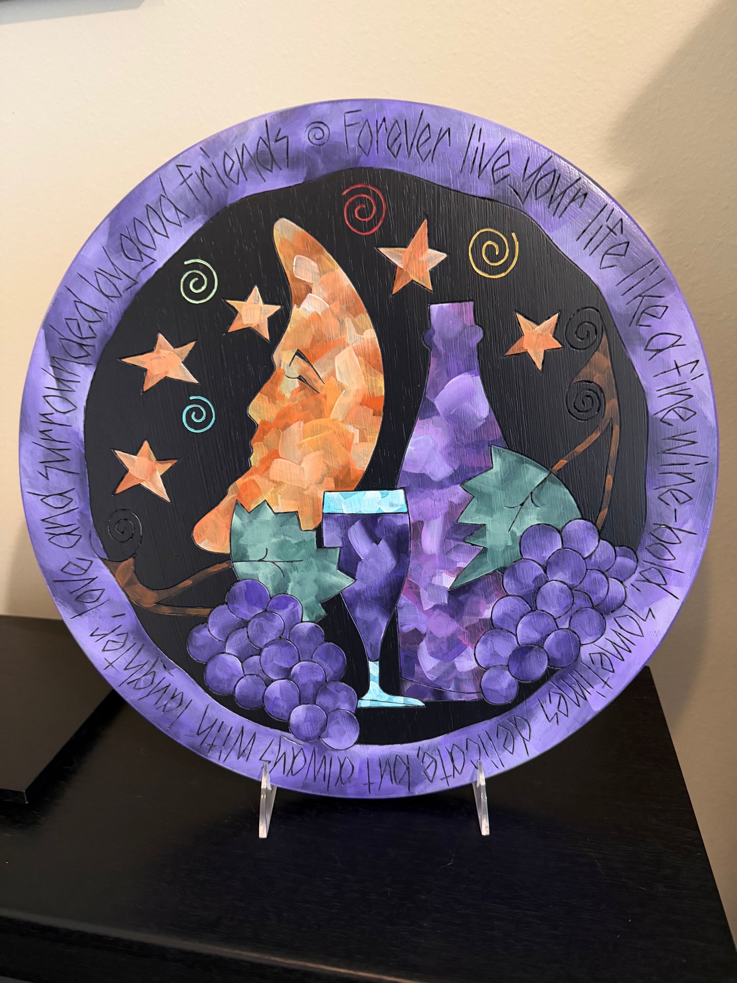 Moon and Wine Lazy Susan