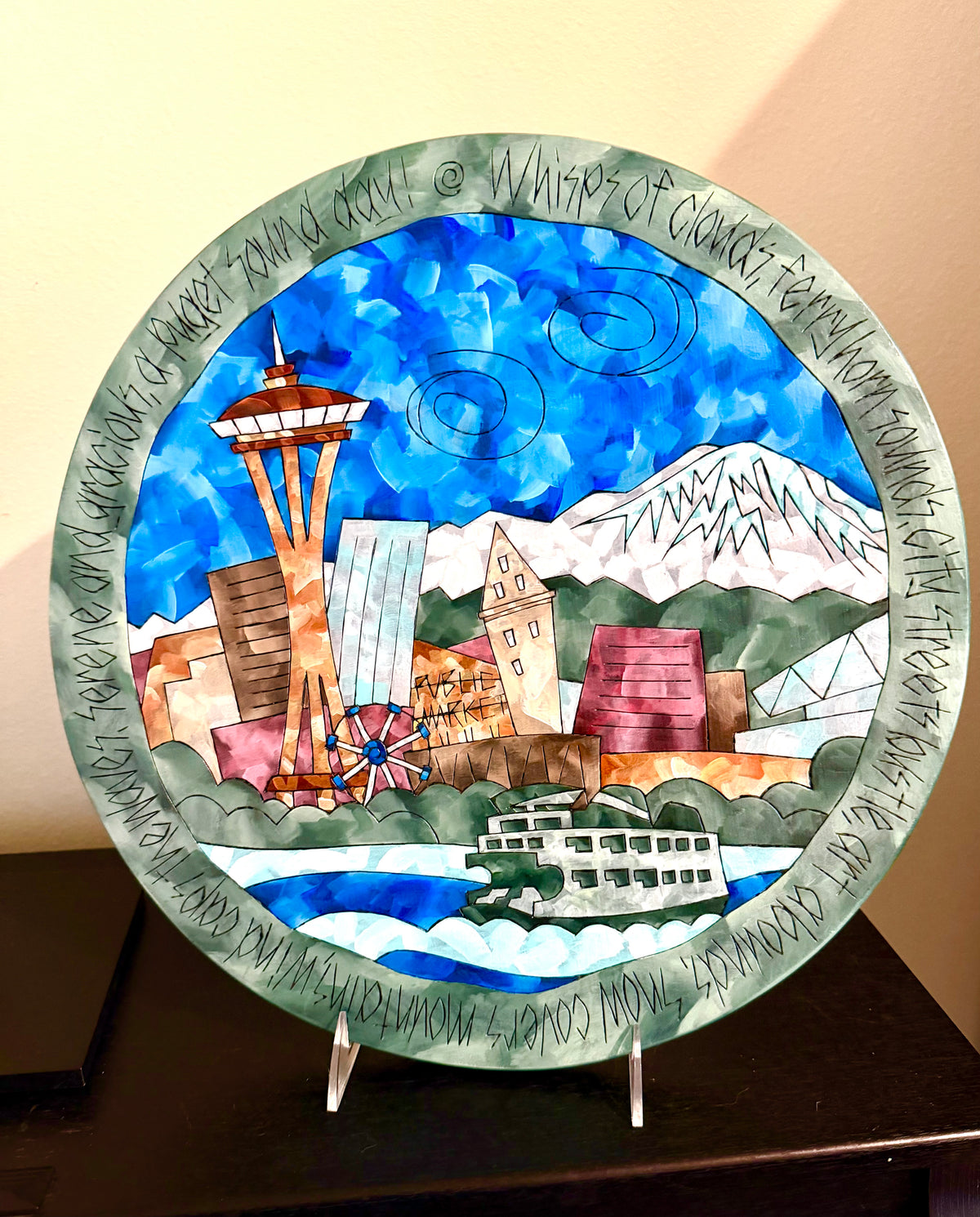 Seattle Skyline Lazy Susan